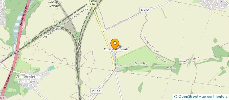 localisation de l'entreprise E.S.G.  SAINT-WITZ