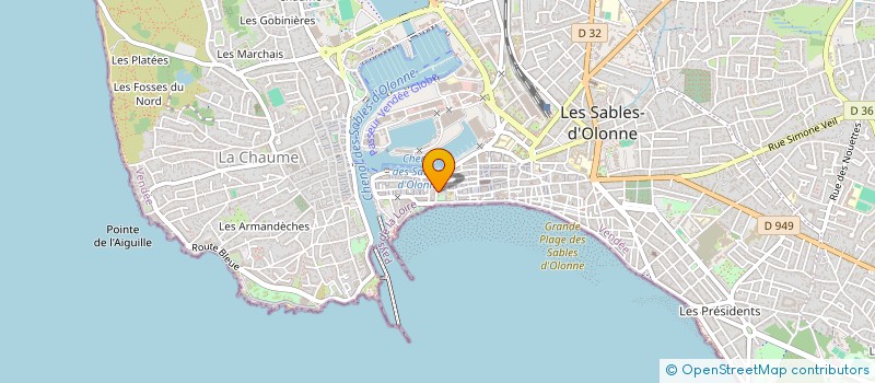 localisation de l'entreprise E.S.G. à LES SABLES D'OLONNE