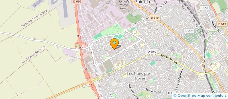 localisation de l'entreprise E.S.G. SARL à LA CHAPELLE-SAINT-LUC