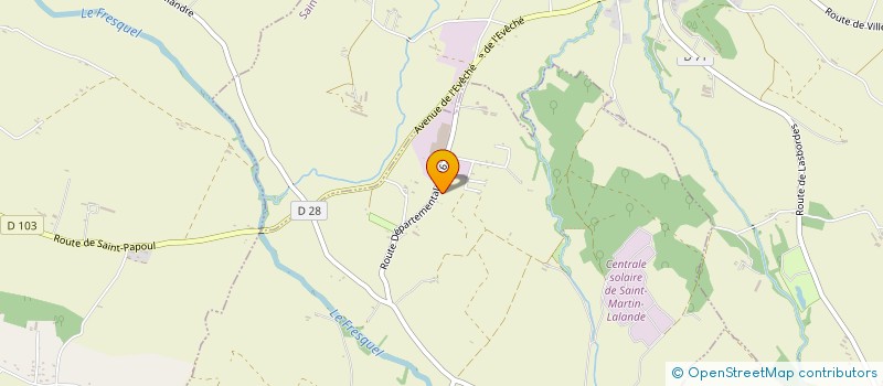 localisation de l'entreprise E.S GESTION  SAINT-MARTIN-LALANDE