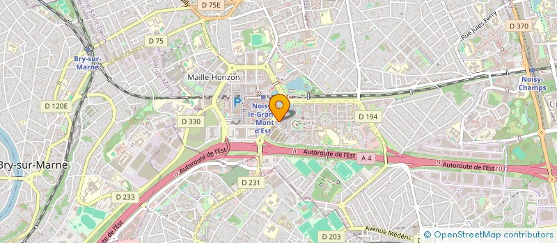 localisation de l'entreprise E.S.H à NOISY-LE-GRAND