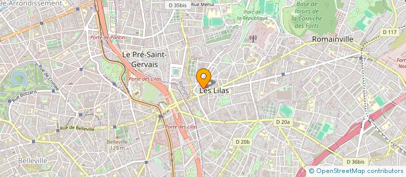 localisation de l'entreprise E&S HOLDING à LES LILAS