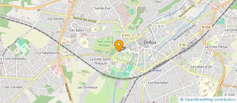 localisation de l'entreprise E.S. INFORMATIQUE à DREUX