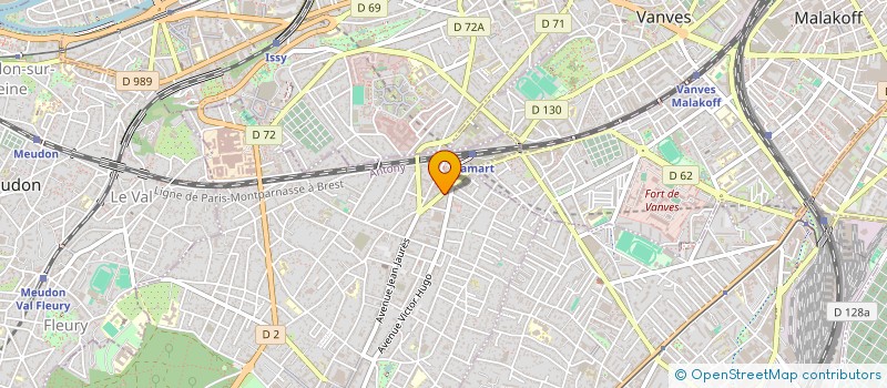 localisation de l'entreprise E.S.L. FREGUIN à CLAMART