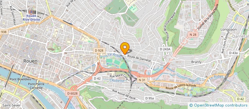 localisation de l'entreprise E.S.M. à ROUEN