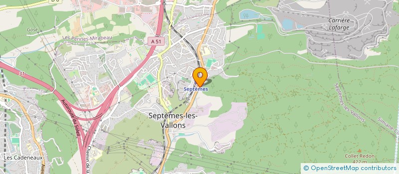 localisation de l'entreprise E.S.M à SEPTEMES-LES-VALLONS