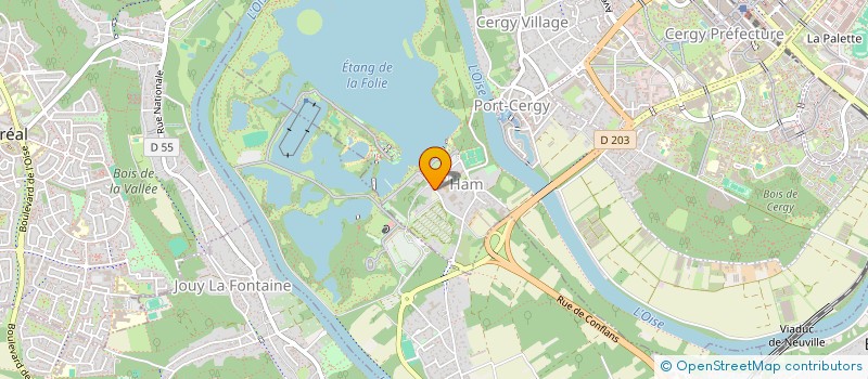 localisation de l'entreprise E.S.M.D.P ESPACES VERTS  CERGY