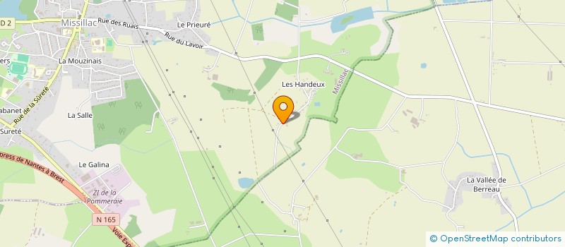 localisation de l'entreprise E.S. MENUISERIE à MISSILLAC