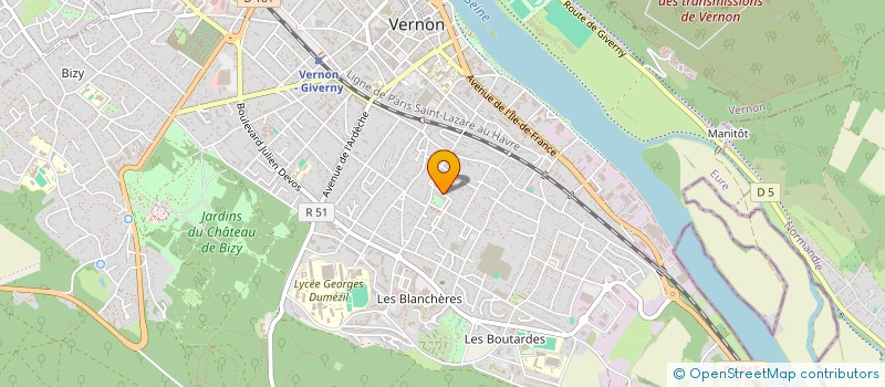 localisation de l'entreprise E.S.R à EVRY-COURCOURONNES