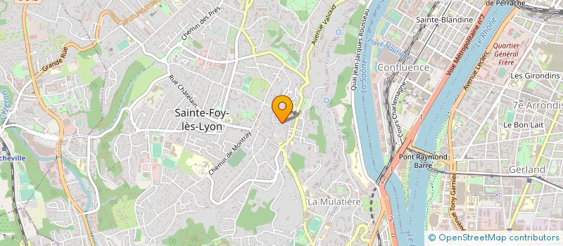 localisation de l'entreprise E.S.S.O.R.  SAINTE-FOY-LES-LYON