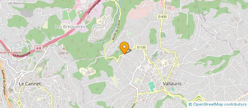 localisation de l'entreprise E.S.S.O.R à VALLAURIS
