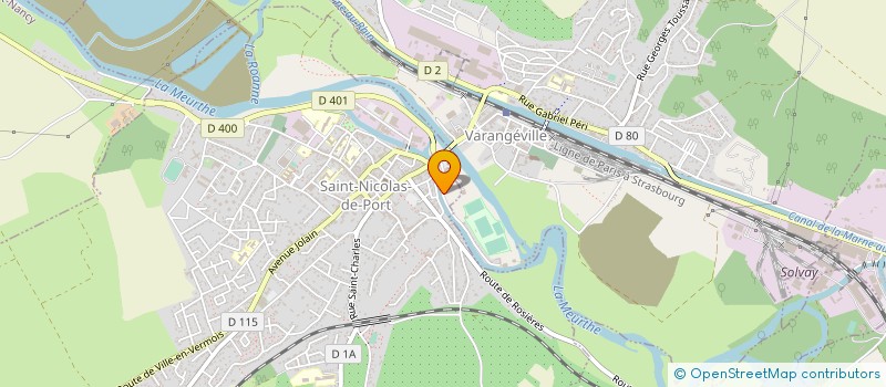 localisation de l'entreprise E.S.T. ECHAFAUDAGES à SAINT-NICOLAS-DE-PORT