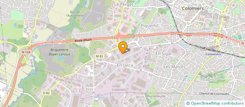localisation de l'entreprise E.S.T.I ETUDE SERVICE TRAIT.INFORMATIQUE à COLOMIERS
