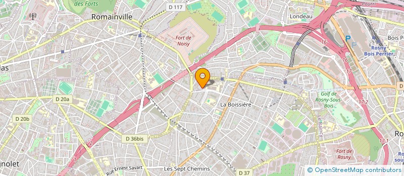 localisation de l'entreprise E.S.T MENUISERIES à ROMAINVILLE