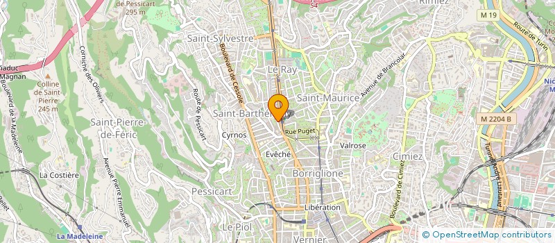 localisation de l'entreprise E.S TELECOM à NICE