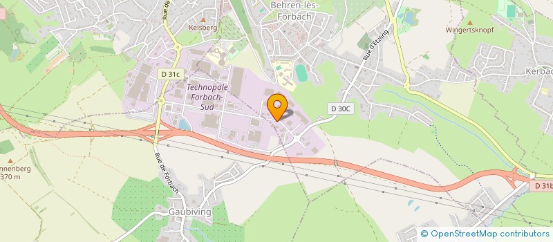 localisation de l'entreprise E & S TRANSPORT  BEHREN-LES-FORBACH