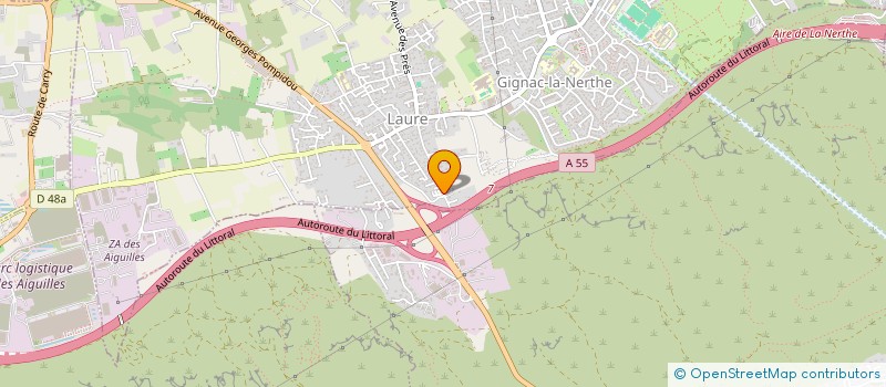 localisation de l'entreprise E S V  GIGNAC-LA-NERTHE