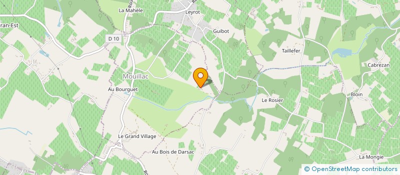 localisation de l'entreprise E.S.V.I.  MOUILLAC