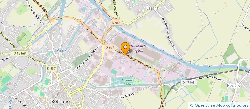 localisation de l'entreprise E SANTE TECHNOLOGY à BETHUNE