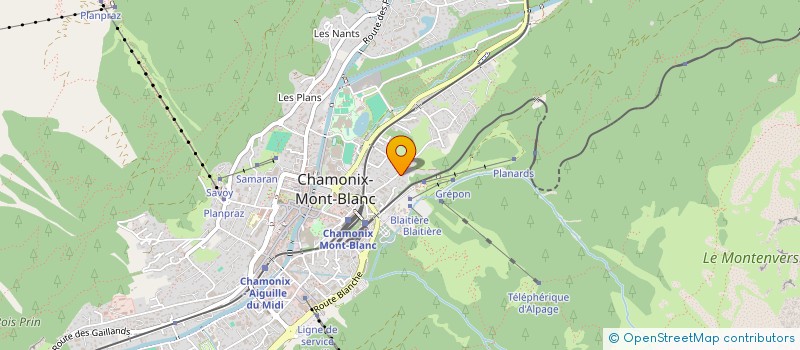 localisation de l'entreprise E-SELF  CHAMONIX-MONT-BLANC