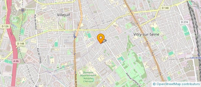 localisation de l'entreprise E-SELL à VITRY SUR SEINE