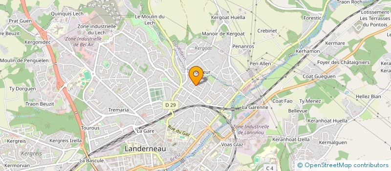 localisation de l'entreprise E SENS PROD à LANDERNEAU