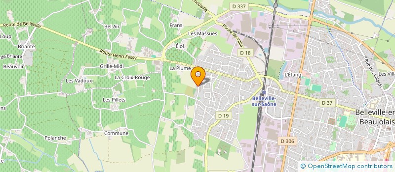 localisation de l'entreprise E-SENSLOCAL à BELLEVILLE-EN-BEAUJOLAIS
