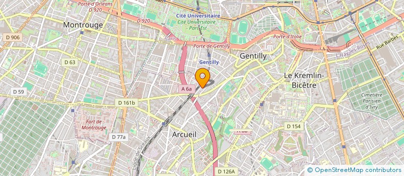 localisation de l'entreprise E-SERVICES à ARCUEIL