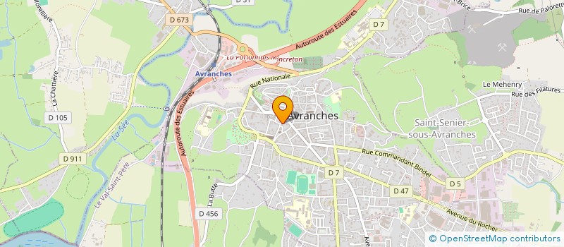 localisation de l'entreprise E-SHOP à AVRANCHES
