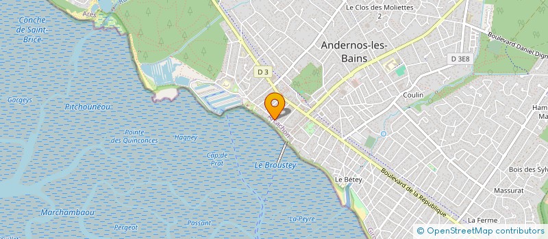 localisation de l'entreprise E-SHOPYA à ANDERNOS-LES-BAINS
