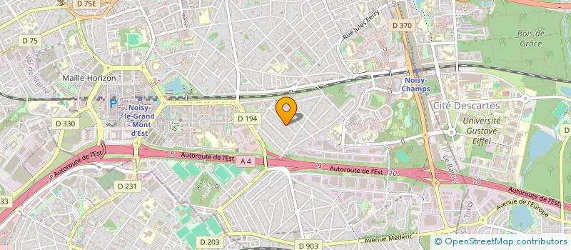 localisation de l'entreprise E-SILVA  NOISY-LE-GRAND