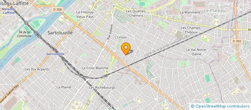 localisation de l'entreprise E SMOKE THE AIR  SARTROUVILLE