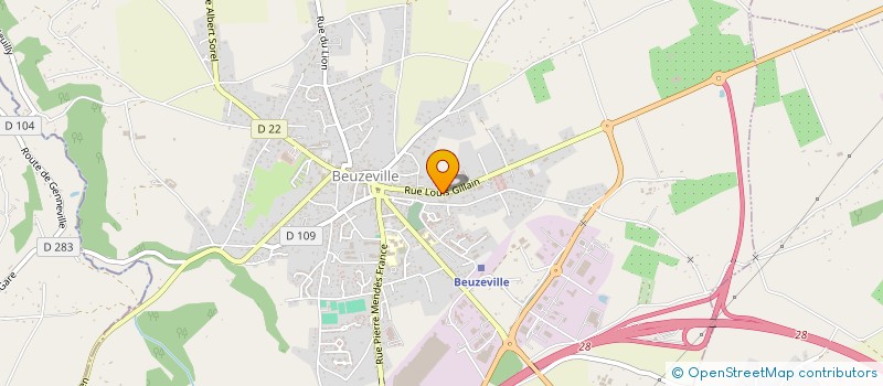 localisation de l'entreprise E'SOLAIRE à BEUZEVILLE