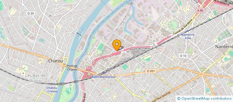 localisation de l'entreprise E'SPACE SARL à RUEIL-MALMAISON