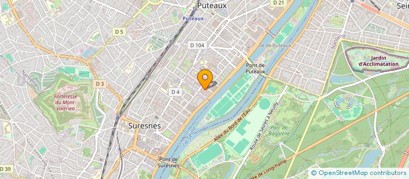 localisation de l'entreprise E-SQUARE à PUTEAUX