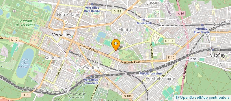 localisation de l'entreprise E-SSIMO à VERSAILLES