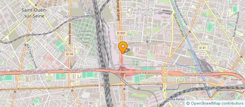 localisation de l'entreprise E-STORM  AUBERVILLIERS