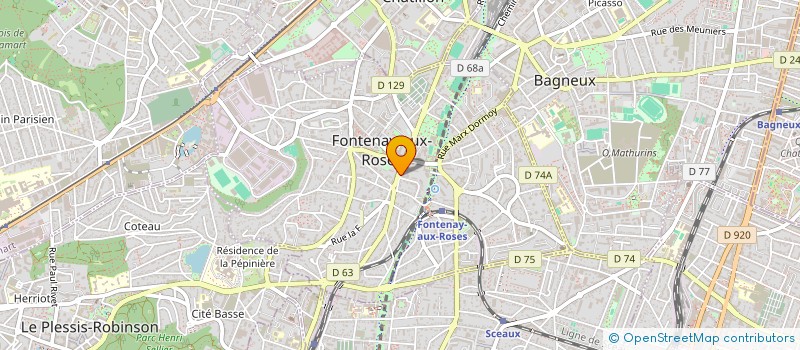 localisation de l'entreprise E-STRAT à FONTENAY-AUX-ROSES
