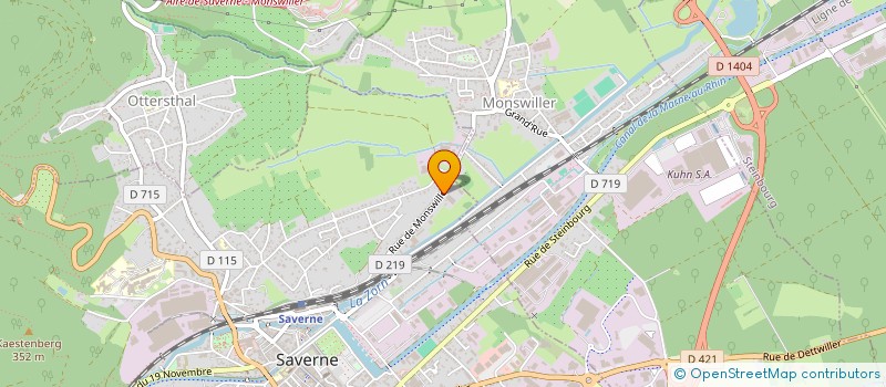 localisation de l'entreprise E-STREET à SAVERNE