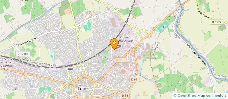 localisation de l'entreprise E - SUN SYSTEM à LUNEL