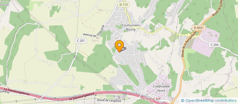 localisation de l'entreprise E.T.  COULOUNIEIX-CHAMIERS