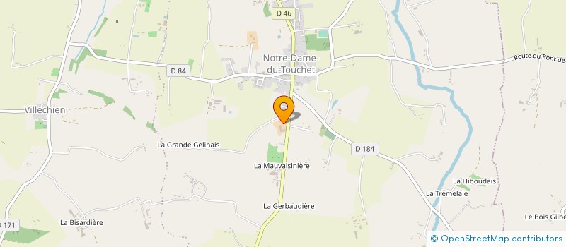 localisation de l'entreprise E.T.A. BAILLY à MORTAIN-BOCAGE