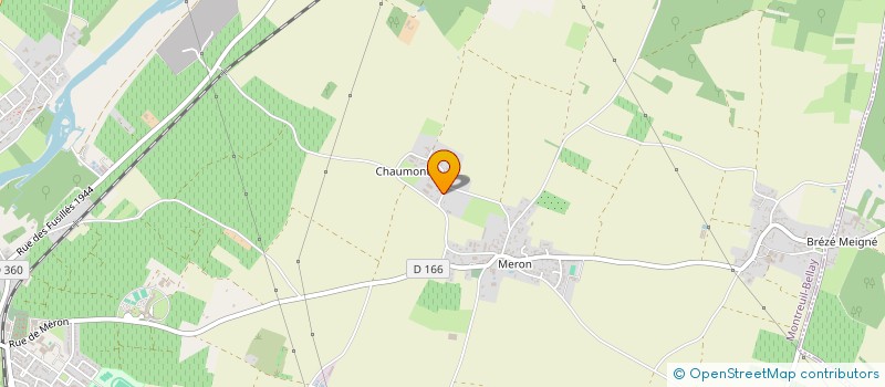 localisation de l'entreprise E.T.A. CHAUVEAU à MONTREUIL-BELLAY