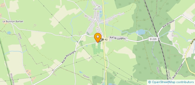 localisation de l'entreprise E.T.A. DES ALLUITES  FERON