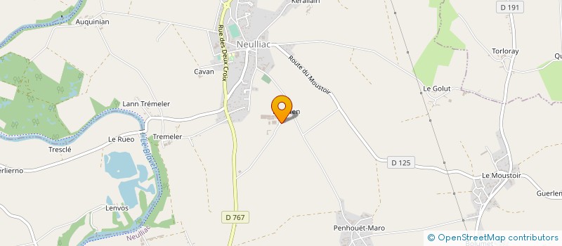localisation de l'entreprise E.T.A. DES ROSES à NEULLIAC