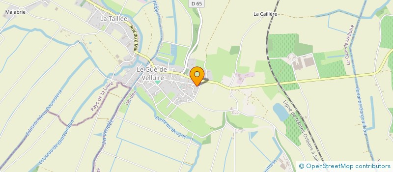 localisation de l'entreprise E.T.A. GIRARD à LE GUE-DE-VELLUIRE