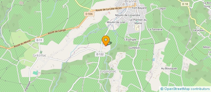 localisation de l'entreprise E.T.A. HERNANDEZ à LUGAIGNAC