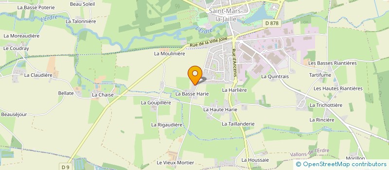 localisation de l'entreprise E.T.A. LANOE à VALLONS-DE-L'ERDRE