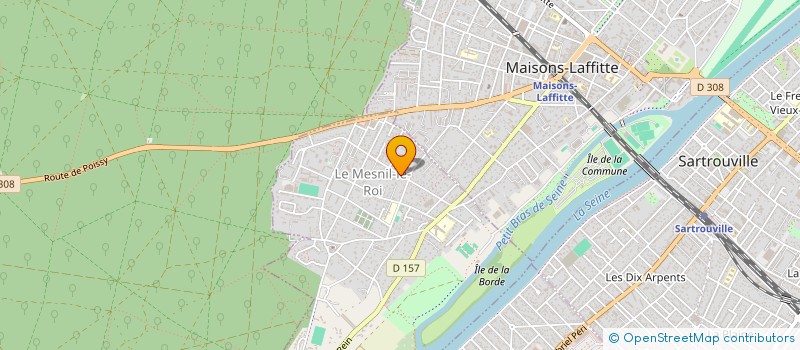 localisation de l'entreprise E T B à LE MESNIL-LE-ROI