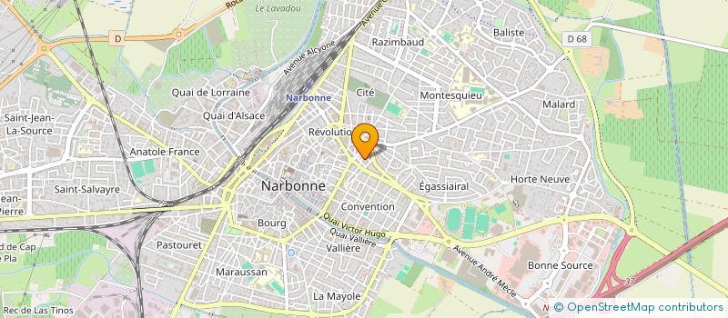 localisation de l'entreprise E T B à NARBONNE
